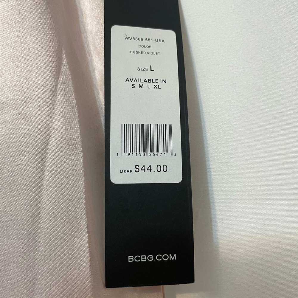 BCBGMaxAzria Satin Pants Light Violet Women’s Large - Picture 6 of 9